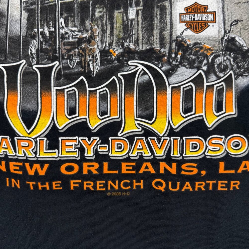 Harley Davidson T Shirt Sz L Voodoo French Quarter New Orleans - Picture 8 of 9
